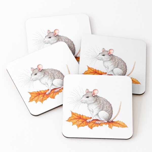 Item preview, Close up of Little cute rat on a white background isolated. designed and sold by LanaGustavsson.