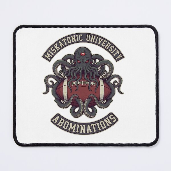 Item preview, The Official Vintage Mascot Emblem of the Miskatonic University Abominations Football Team designed and sold by NewGenWitchcraft.