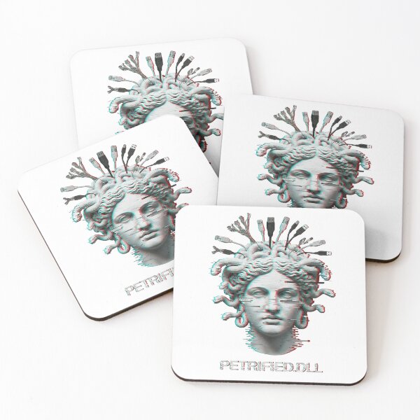 Item preview, A Corrupted Relic of Antiquity: The Glitched Gaze of Medusa and the Fatal Error of PETRIFIED.DLL designed and sold by NewGenWitchcraft.