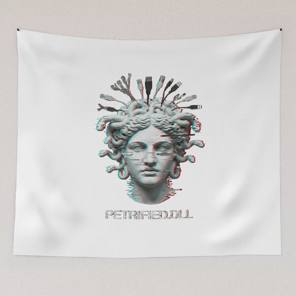 Item preview, A Corrupted Relic of Antiquity: The Glitched Gaze of Medusa and the Fatal Error of PETRIFIED.DLL designed and sold by NewGenWitchcraft.