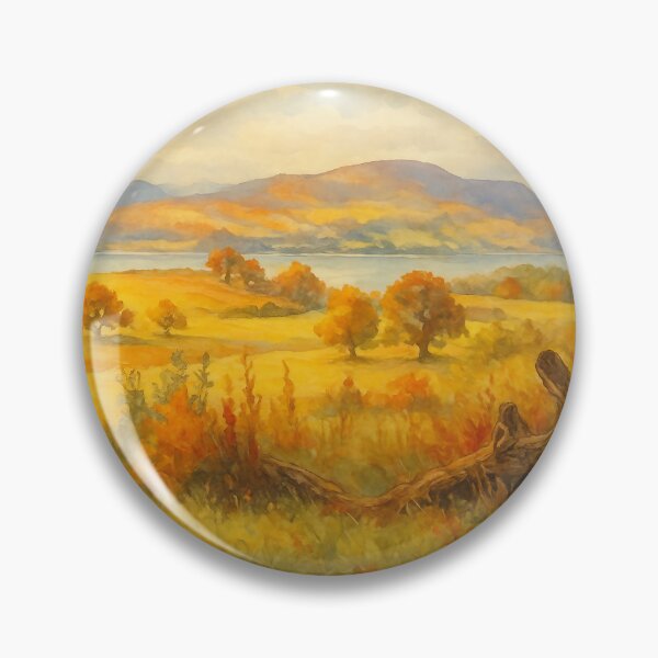 Item preview, Hills Beyond Anglesey in Autumn Glow designed and sold by Synthetic Soul.