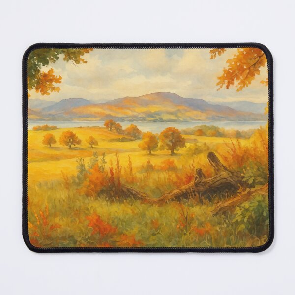 Item preview, Hills Beyond Anglesey in Autumn Glow designed and sold by Synthetic Soul.