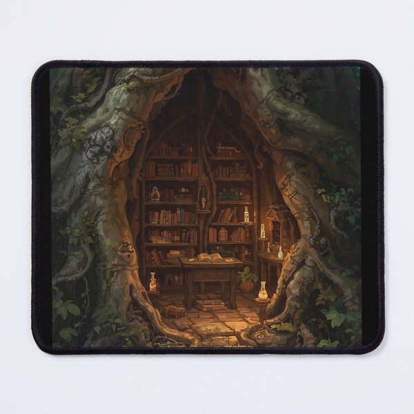 Item preview, Hidden Forest Library Digital Painting designed and sold by SipandStan.