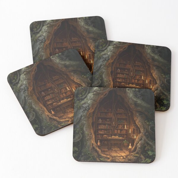 Item preview, Hidden Forest Library Digital Painting designed and sold by SipandStan.