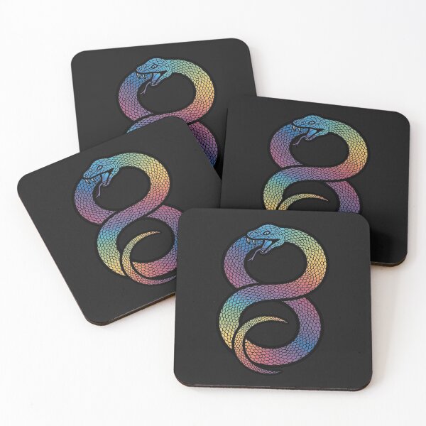 Item preview, A Vibrant Portrait of the Eternal Cycle: The Rainbow Ouroboros as a Symbol of Infinite Renewal designed and sold by NewGenWitchcraft.
