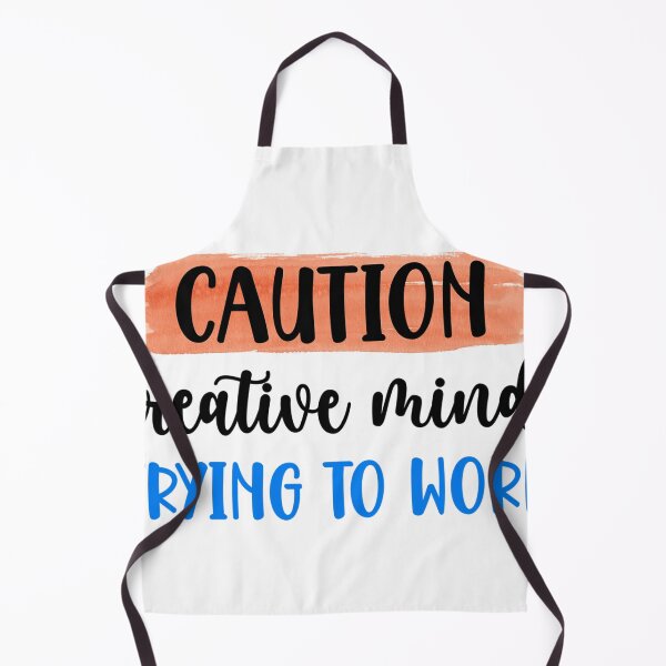 Item preview, Caution: Creative Mind Trying to Work – Funny Quote Design designed and sold by SnarkyAndCo.