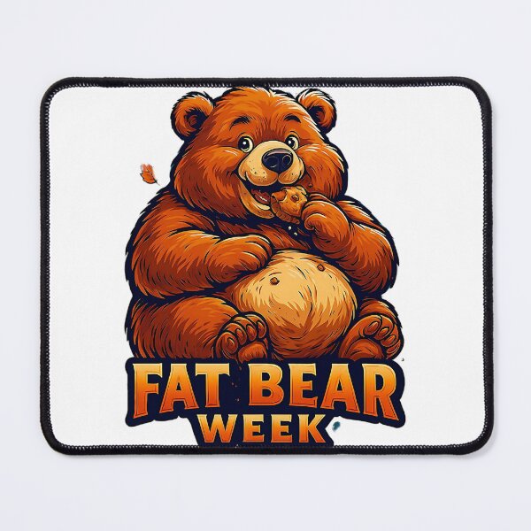 Item preview, Fat Bear Week T-Shirt – Funny Cute Cartoon Bear Eating designed and sold by Pet Lovers Market.