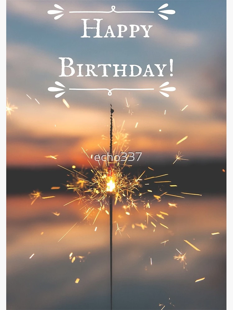 carte pliée Joyeux anniversaire avec cierge magique