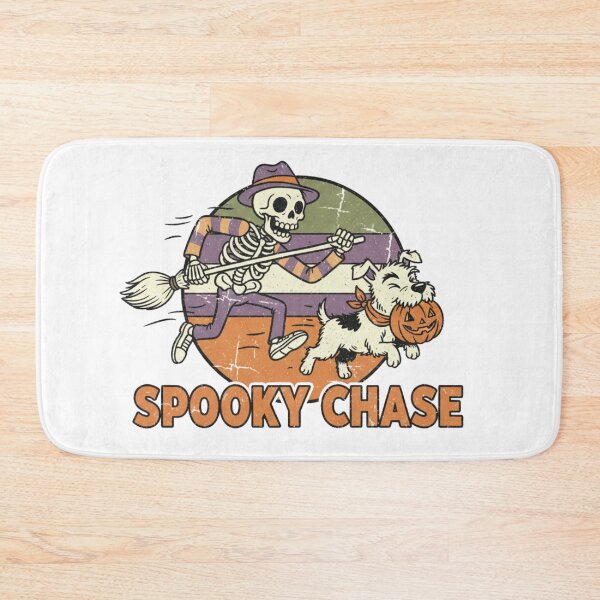 Item preview, Spooky Sprint! Funny Skeleton Chasing Dog Halloween Tee designed and sold by Clothesbest.