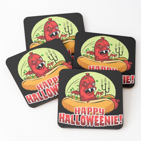 Item preview, HAPPY HALLOWEENIE! Scary hot dog! designed and sold by AngelRobot.