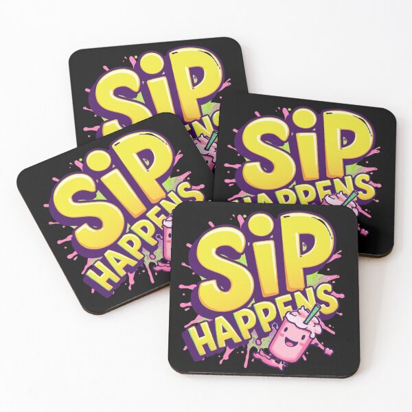Item preview, Sip Happens – Funny Drink Pun T-Shirt designed and sold by  Cativerse .