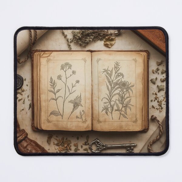 Item preview, Vintage Botanical Grimoire — Mystical Herb Sketches & Antique Key Art designed and sold by SipandStan.