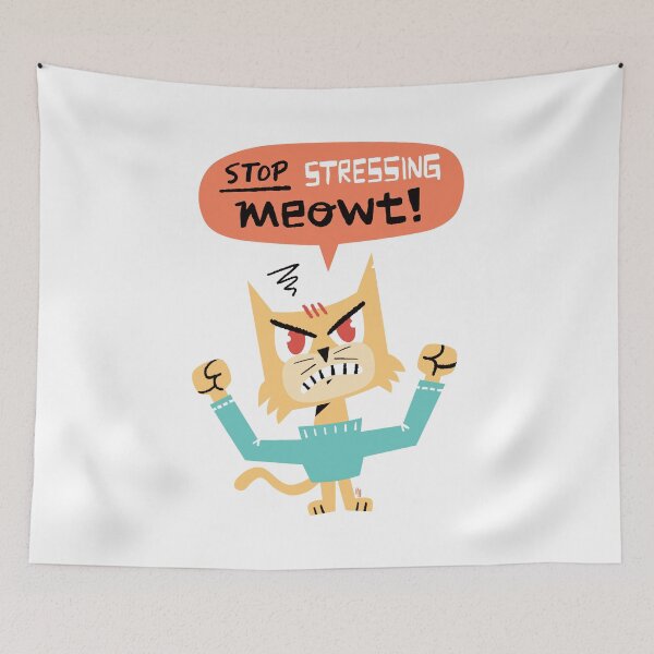 Item preview, Stop Stressing Meowt! designed and sold by Marcelo Badari.