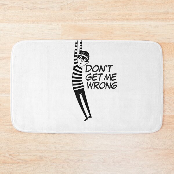 Item preview, Funny Black and White Striped Thief Illustration designed and sold by Designfordream.