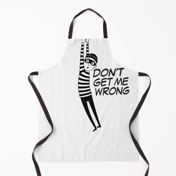 Item preview, Funny Black and White Striped Thief Illustration designed and sold by Designfordream.