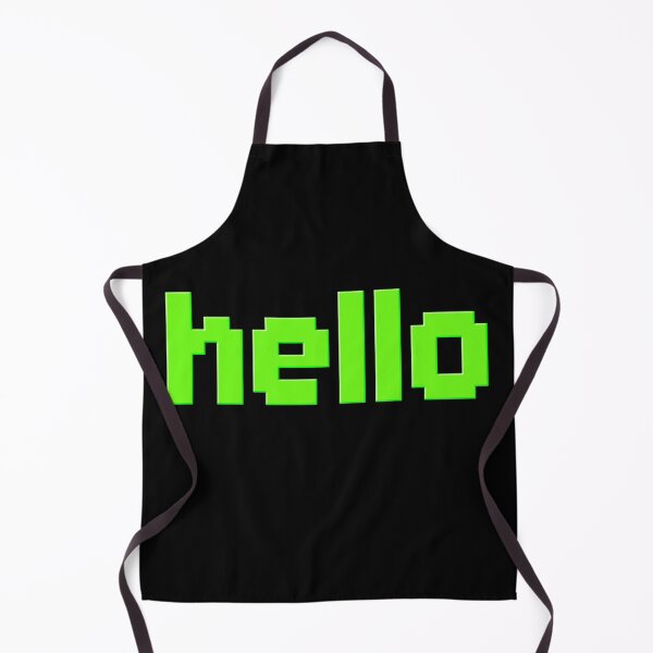 Item preview, hello in Green 8-bit Pixel  designed and sold by Memes N Lore .