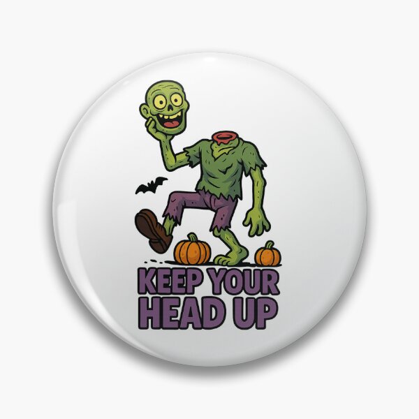 Item preview, Motivational Headless Zombie holding head up high designed and sold by Witan Ink.