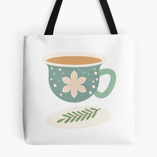 Item preview, Tea is lovely with floral tea cup designed and sold by jazzydevil.