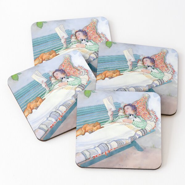 Item preview, Carl Larsson - Woman Relaxing on a Bench Reading designed and sold by Jon-Baran.