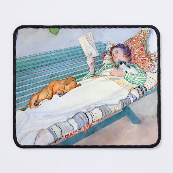 Item preview, Carl Larsson - Woman Relaxing on a Bench Reading designed and sold by Jon-Baran.