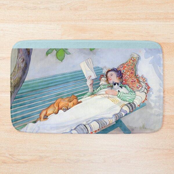 Item preview, Carl Larsson - Woman Relaxing on a Bench Reading designed and sold by Jon-Baran.