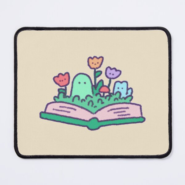 Artikelvorschau, Open Book Garden, skurrile Pastell-Bilderbuchillustration entworfen und verkauft von Magnificent Lizard.