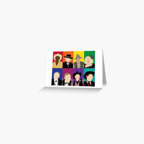 Blazing Saddles characters Greeting Card