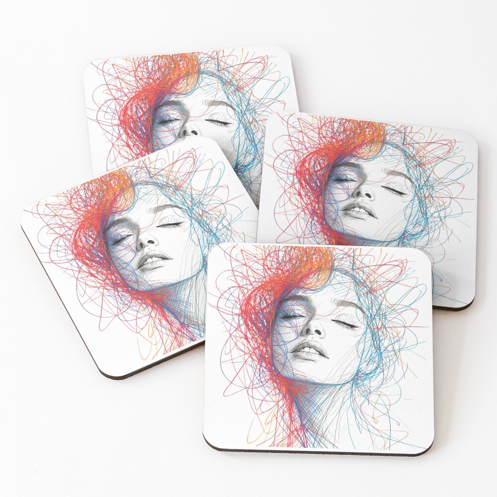 Item preview, Coasters (Set of 4) designed and sold by FunAndArtist.