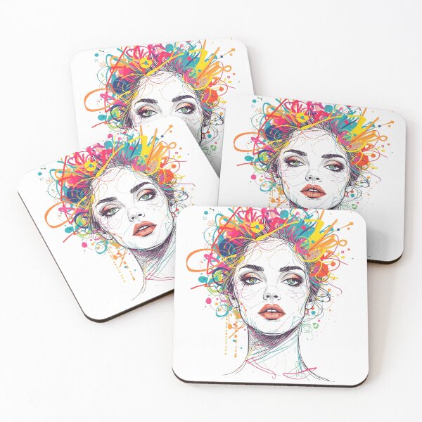 Item preview, Modern Face Outline designed and sold by FunAndArtist.