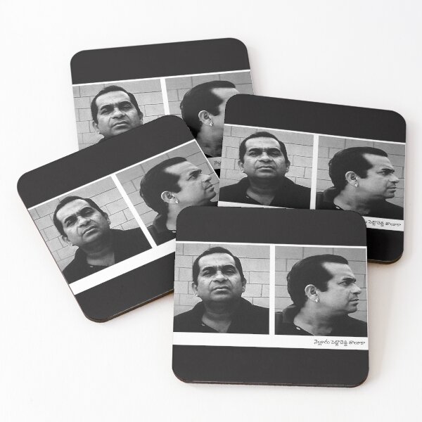 Item preview, Nellore Peddareddy Thaluka Brahmanandam Telugu Meme Mugshot designed and sold by ChristyBouwman.