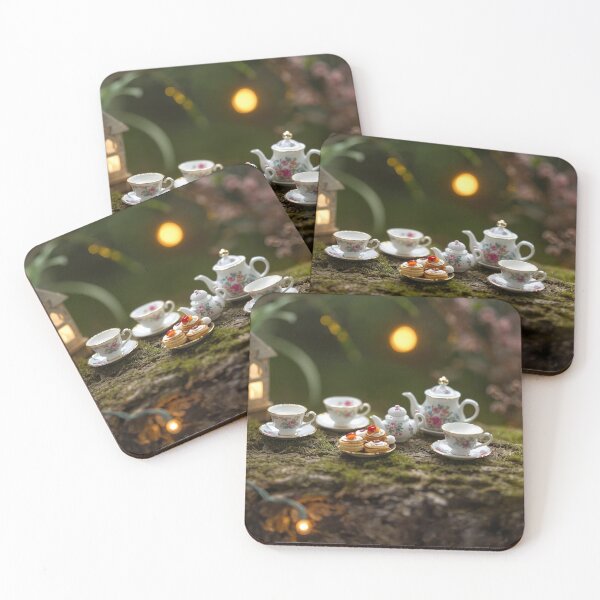 Item preview, Miniature Woodland Tea Party — Enchanted Cozy Scene designed and sold by SipandStan.