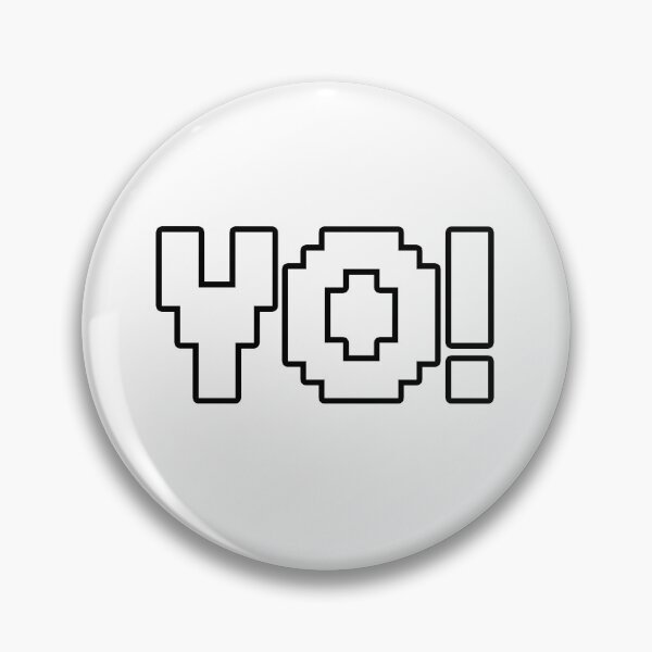 Item preview, YO! in 8-bit Pixel Outline designed and sold by Memes N Lore .