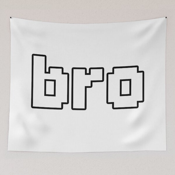 Item preview, bro in 8-bit Pixel Outline designed and sold by Memes N Lore .
