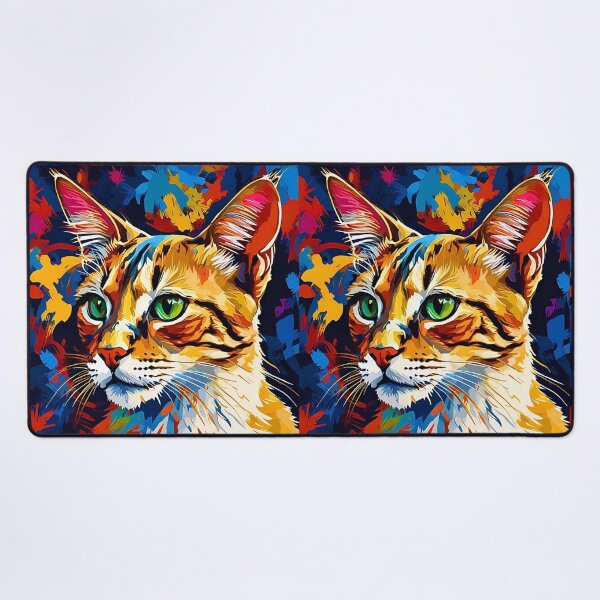 Item preview, Vibrant Modern Art Savannah Cat Design – Colorful Contemporary Cat Artwork designed and sold by Fredster1966.