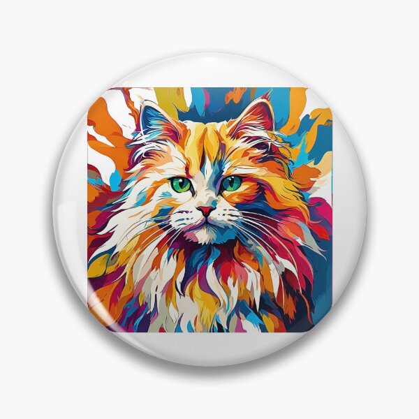 Item preview, Vibrantly Colored Modern Art Ragamuffin Cat Design designed and sold by Fredster1966.