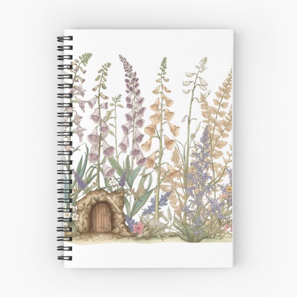 Item preview, Fairy Door in Foxglove Grove — Enchanted Botanical Illustration designed and sold by SipandStan.