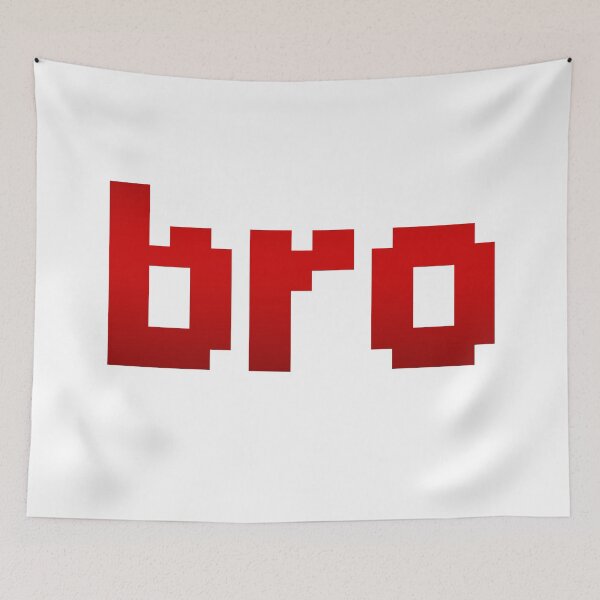 Item preview, bro in Red 8-bit Pixel designed and sold by Memes N Lore .