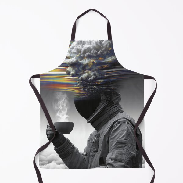 Item preview, Cosmic Astronaut with Coffee - Surreal Space Art designed and sold by Mystikos Art.