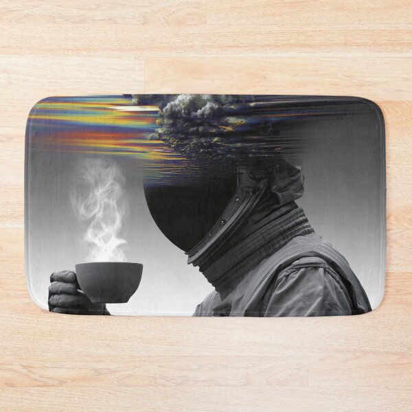 Item preview, Cosmic Astronaut with Coffee - Surreal Space Art designed and sold by Mystikos Art.