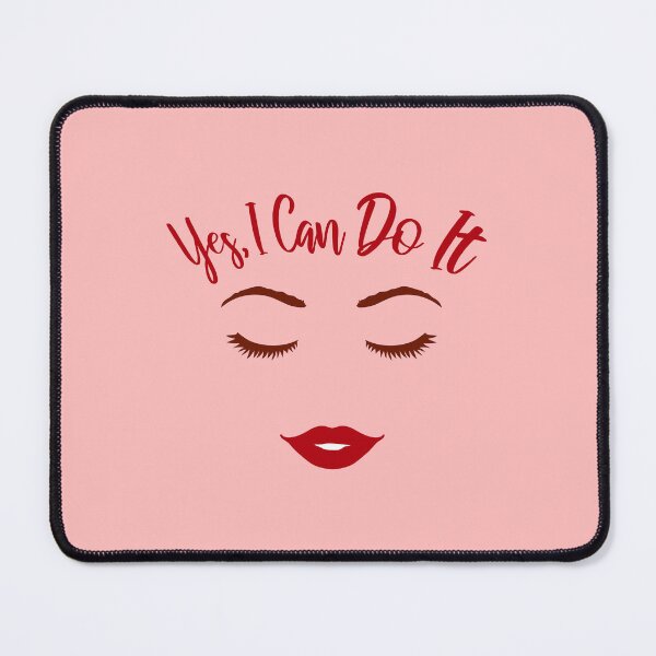 Item preview, Yes I Can Do It Confident Woman Girl Female designed and sold by shirt-o-mat.