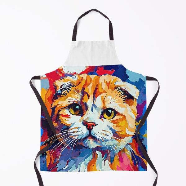Item preview, Vibrantly Colored Modern Art Scottish Fold Cat Design designed and sold by Fredster1966.
