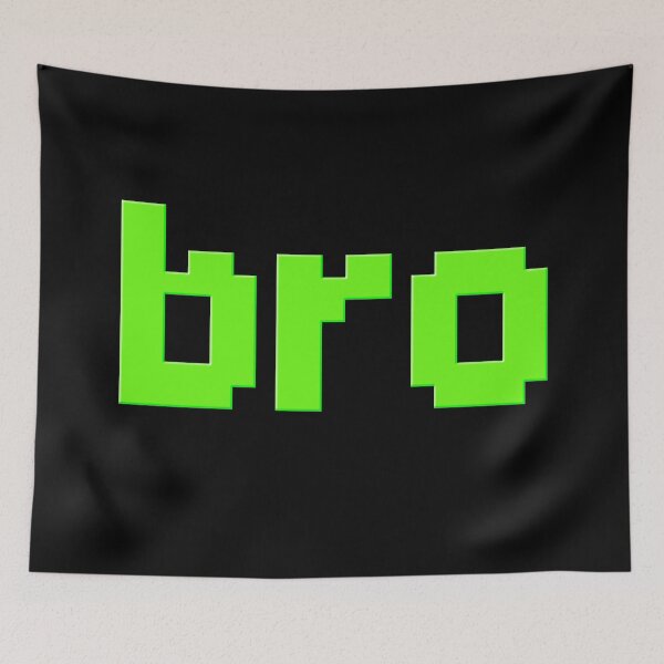 Item preview, bro in Green 8-bit Pixel designed and sold by Memes N Lore .