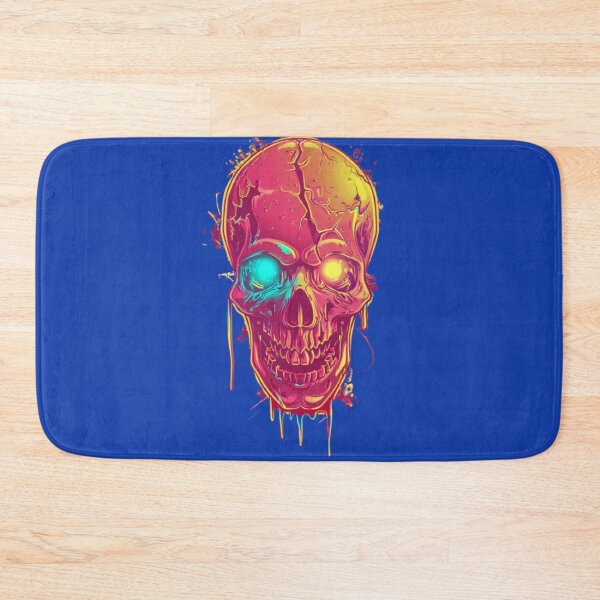 Item preview, Neon Skull – Glowing Horror Graffiti Art designed and sold by AlexLineArt.
