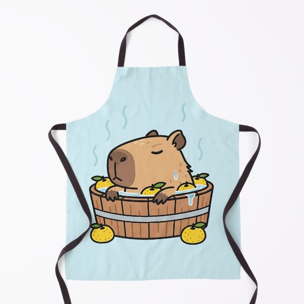 Item preview, Zen Capybara in Yuzu Onsen | Chilling Capybara designed and sold by Oni & Ocha.