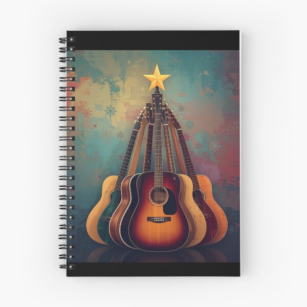 Item preview, Christmas Tree Made of Acoustic Guitars – Festive Musician designed and sold by Hintotees.