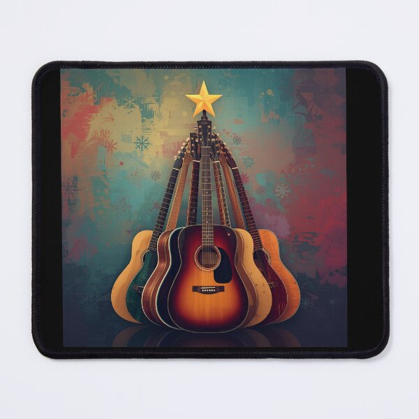 Item preview, Christmas Tree Made of Acoustic Guitars – Festive Musician designed and sold by Hintotees.