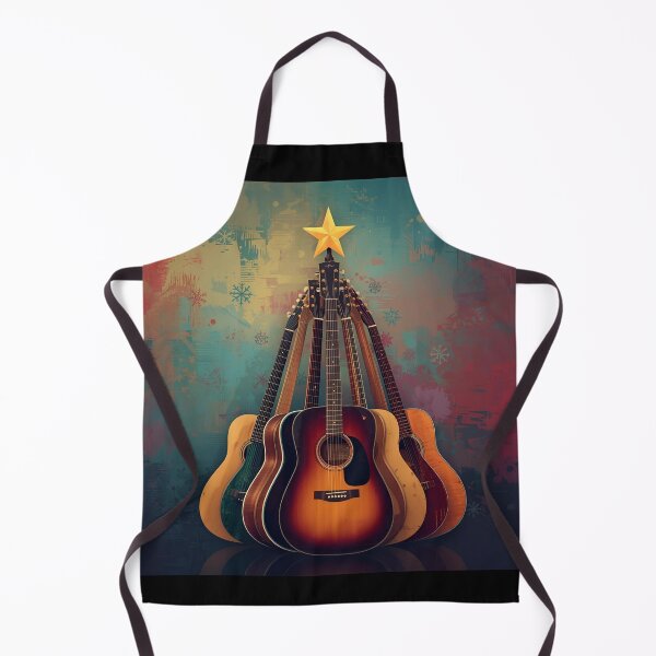 Item preview, Christmas Tree Made of Acoustic Guitars – Festive Musician designed and sold by Hintotees.