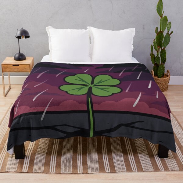Item preview, Four-Leaf Clover in Storm | Flat Vector Symbolic Art designed and sold by Vector Jack.