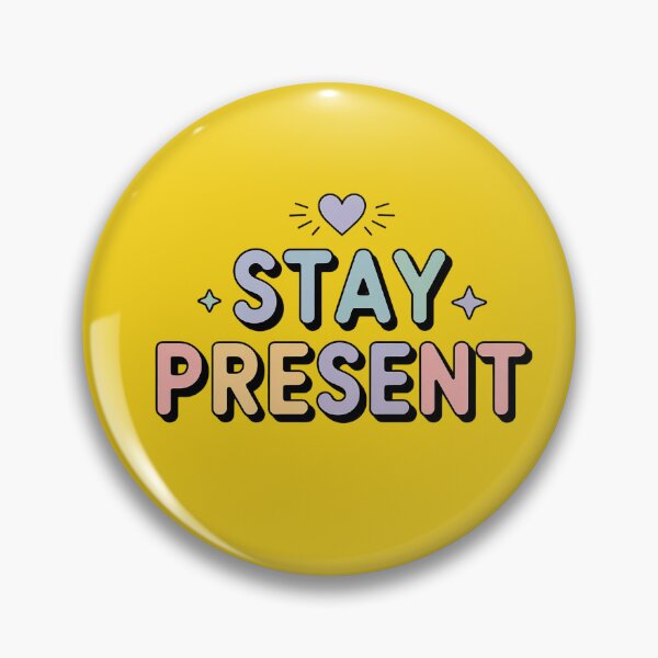 Item preview, Stay Present – Pastel Mindfulness Quote Design designed and sold by HolisticFurArt.