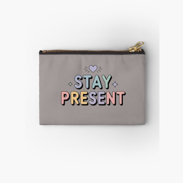 Item preview, Stay Present – Pastel Mindfulness Quote Design designed and sold by HolisticFurArt.
